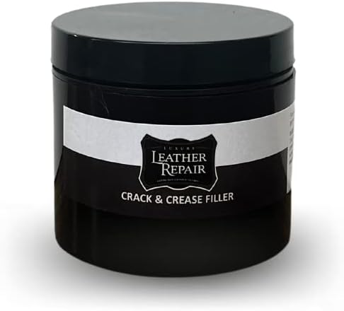 Luxury Leather Repair Leather/Vinyl Crack/Crease Filler - for Automotive, Furniture, and Leather/Vinyl Goods (2oz)