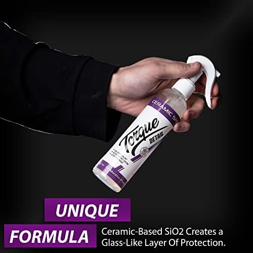 Ceramic Spray 8oz - Easy to Apply, Ceramic Coating Spray - Proprietary Silica Formula (Nano SiO2) Seals & Shields Car’s Clear Coat - Hydrophobic Protection & High-Gloss Shine