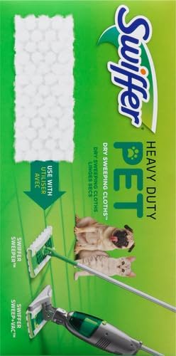Sweep + Mop, Dry Pads Refill, Floor Cleaner for Dirt, Dust, Hair, Cleaning Cloths for Mopping Home, Bathroom, Kitchen, All Purpose Multi-Surface Floor Wipes, Heavy Duty, Pet, 32 Count (Pack of 2)