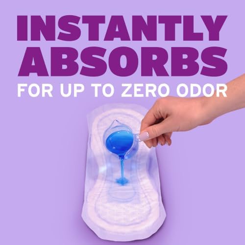 Incontinence Pads for Women, 7 Drop, Long, 78 ct