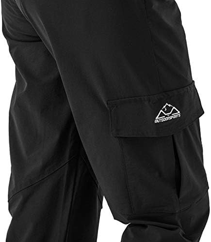 Women's Hiking Cargo Pants Water-Resistant Quick Dry UPF 50+ Travel Camping Work Pants Zipper Pockets