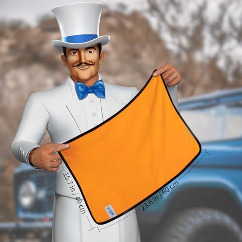 Professional Microfiber Towels for Cars, Scratch Free, 12 Pack