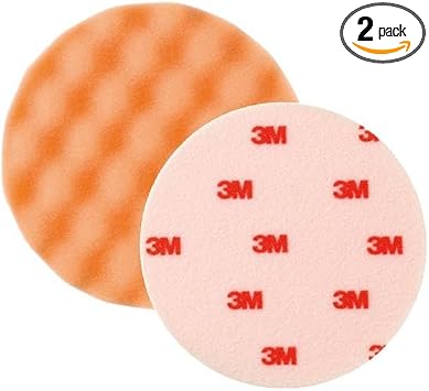 3M Perfect-it III Polishing Foam Studded - Extra Life, Orange, Diameter 133mm, 2 Pieces