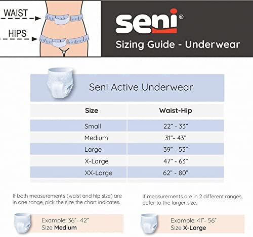 Active Super Plus Unisex Adult Incont. Underwear, 39-53 in, 8 ct