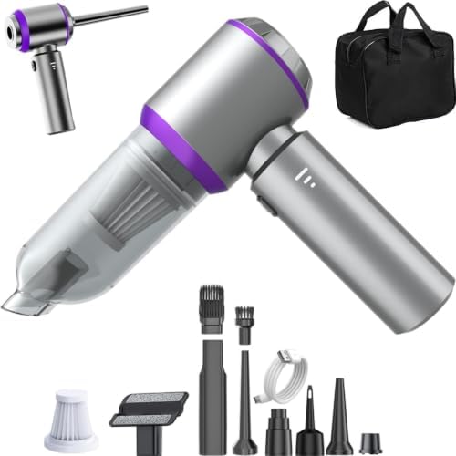 Car Vacuum, 20000Pa Cordless Handheld Vacuum & Air Duster, 4-in-1