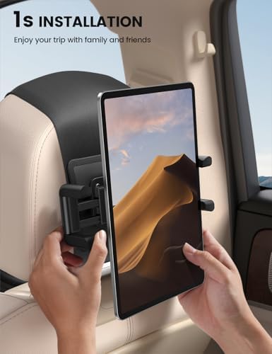 Tablet Holder for Car Headrest - [Thick Case Friendly]