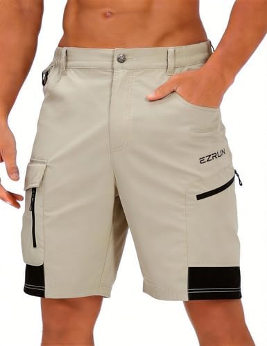 Men's Quick Dry Hiking Cargo Work Shorts UPF 50+ for Outdoors