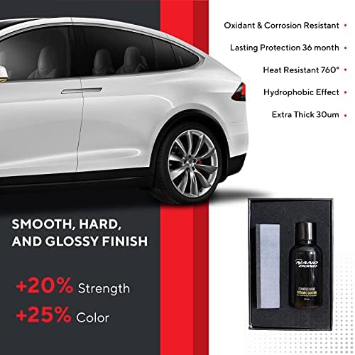 Nano Bond Ceramic Coating, PRO car Care kit with 2 Pack 100g Clay Bar kit for Paint Correction, Glass, and Wheel Exterior Care Product kit, Hydrophobic