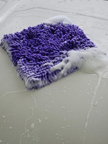 Gliptone Professional Car Care Softouch Precision Clenz Neutral pH Microfiber Wash Pad (Purple)