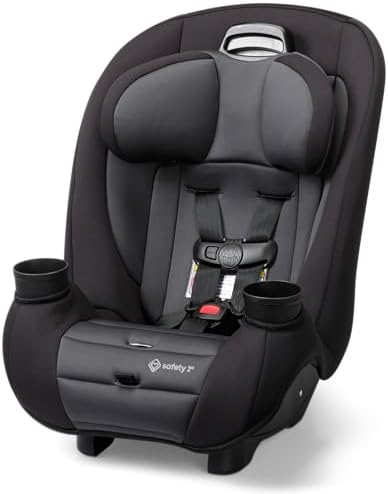 Ellaris 3-in-1 Convertible Car Seat, Slim Fit Design, Rear & Forward-Facing, 5-Position Headrest, Travel-Friendly with Machine-Washable Seat Pad, Smokey Haze