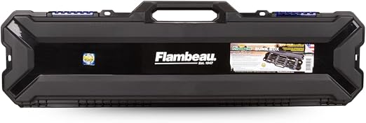 Flambeau Outdoors 4455BB Rod Bunk Box, Portable Fishing Rod Storage, Black