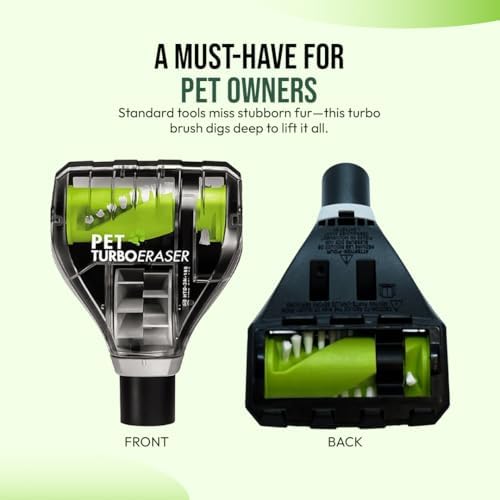 Replacement Pet Hair Removal Turbo Brush Vacuum Tool, For Bissell Vacuum Cleaners - Pet Hair Vacuum Attachment - TurboEraser