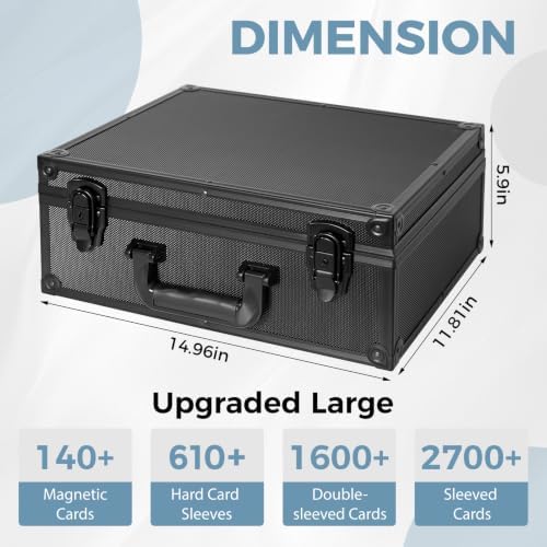 Trading Card Storage Box for 3" x 4" Top Loaders 610+, Sports Cards Case