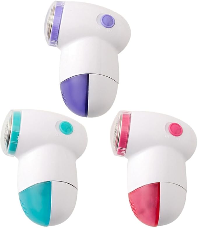 Hemoton 3 Pack Mini Clothes Lint Remover Shaver Portable Fabric Hair Ball Trimmers for Sweaters Jackets Pills Fuzz Removal 3.93X2.95X1.96 Inch