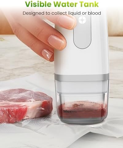 Vacuum Sealer for Food with Visible Water Tank, 30 Reusable Bags