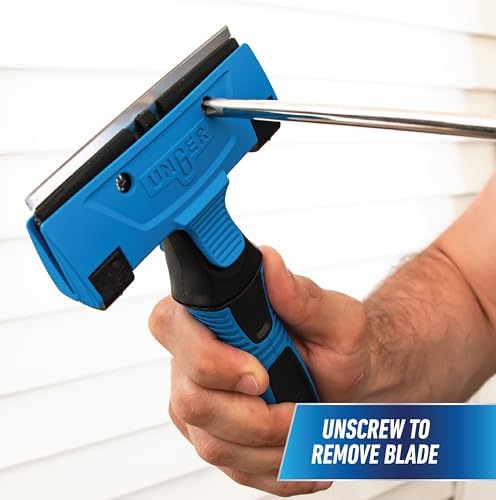 Professional Connect and Clean 4" All-Purpose Scraper, Window, Glass, and Floor Scraping Tool Supplies, Adhesive Removal, Gum, Stickers, Paint Removal, Dual-Sided Blade