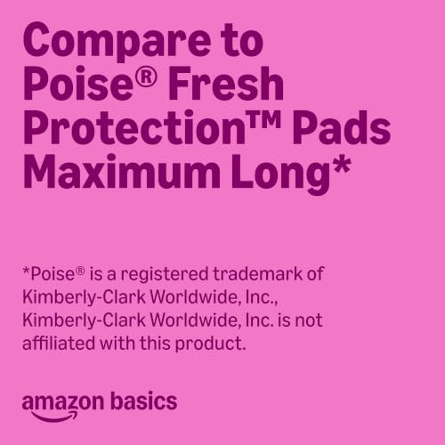 Incontinence Pads for Women, Postpartum, Long, Maximum Absorbency, Bladder Control, Unscented, 78 Count (2 Packs of 39), Packaging May Vary