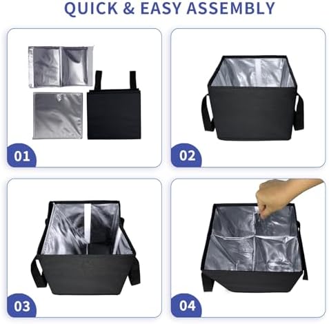 Reusable Drink Carrier with Adjustable Dividers, 4 Cups