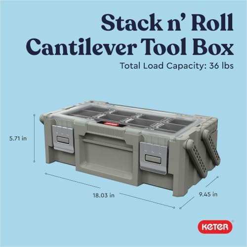 18" Camp & Trail Gear Organizer, Heavy-Duty Cantilever Storage Box
