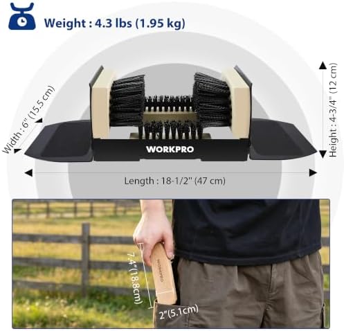 Boot Scrubber, Shoe Brush Kit, Boot Brush Set Outdoor Indoor