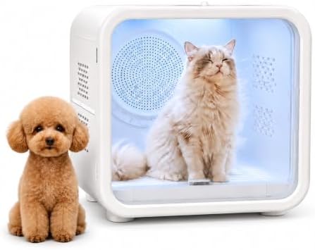 Pet Dryer Box Cat Dryer Small Dog, Petting Window for Small Pet