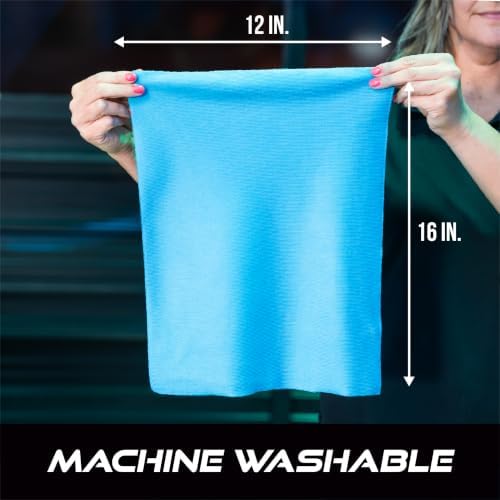 Microfiber Glass Cleaning Towels, 12 inch x 16 inch, 25 Pack