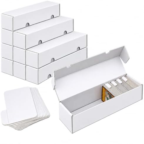 Laminated Waterproof Trading Card Storage Box 10 Pack 1100 Count Cardboard