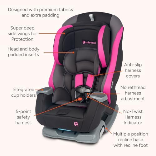 Journey 4-in-1 Convertible Car Seat, Dash Pop Pink