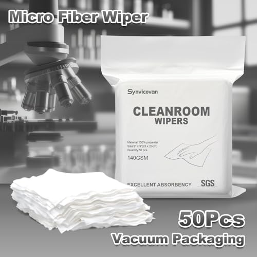 Cleanroom Cloth Wipes 9"x9",140GSM,Bag of 50 Pcs