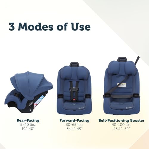 Simple-Click Canopy All-in-One Convertible Car Seat, Cliffside