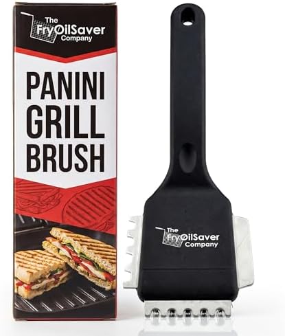 Panini Grill Brush Cleaner, Heavy Duty 3-in-1 Stainless Steel Scraper Tool
