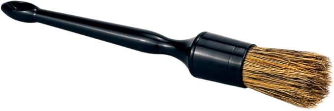 Maxshine Universal Premium Natural Boar’s Hair Detailing Brush #14 – Plastic Handle with No-Shed Bristles – Ideal for Cleaning Engines, Wheels, Interiors, Air Vents & More
