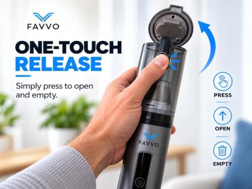 Cordless Car Vacuum, 20000Pa Handheld Vacuum for Pet Hair, 4-in-1 Portable with Blower & Inflator, 3 Speeds, USB-C Rechargeable, 0.9 lb Lightweight, for Car, Home, Office Keyboards