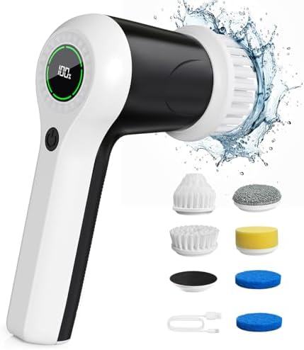 Electric Spin Scrubber, Cordless Shower Scrubber