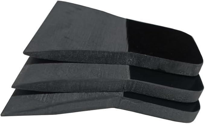 3 Sizes Car PPF Squeegee Soft TPU Rubber Blade Glass Window Cleaning Water Remover Scraper Carbon Wrap Vinyl Film Tool (Black 2 Cut)