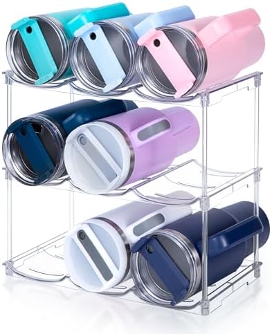 Stackable Water Bottle Organizer for Stanley 40 oz Tumbler