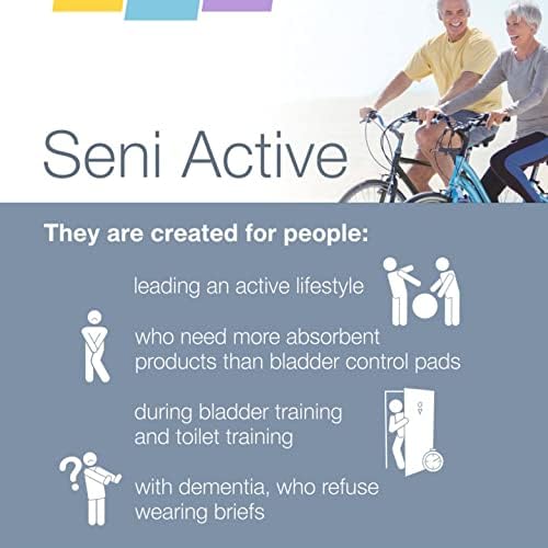 Active Super Plus Unisex Adult Incont. Underwear, 39-53 in, 8 ct