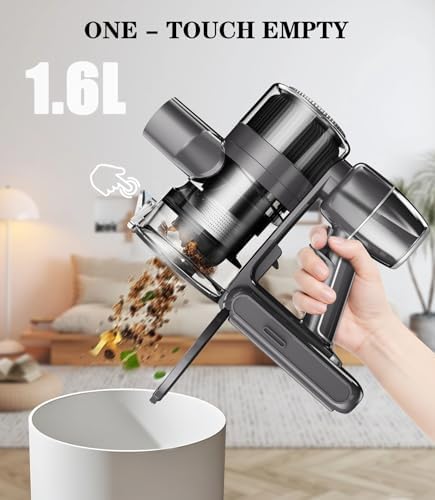 Cordless Vacuum Cleaner Stick Cleaners - Vacuums for Home Pet Hair Hardwood Floors Lightweight Electric Brooms with Rechargeable Battery Wireless Handheld Vacuum High Suction Power