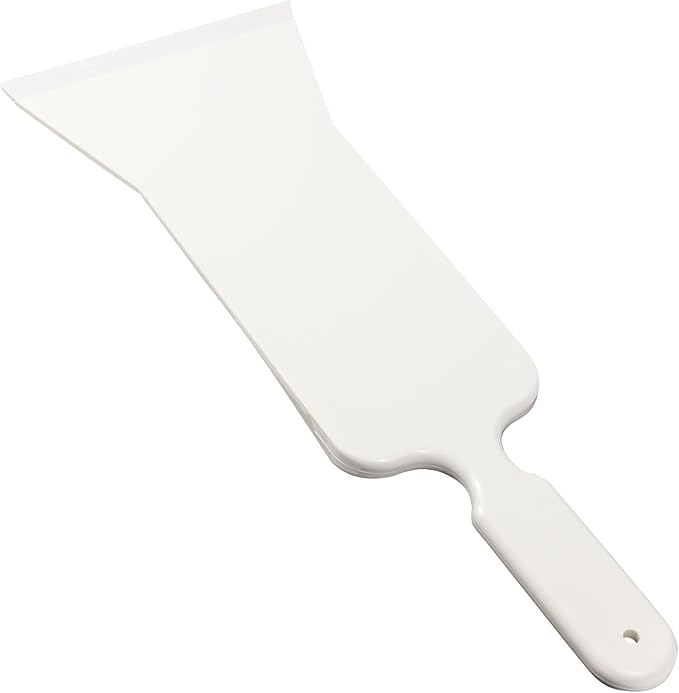 Hovom Car Bulldozer Squeegee, Long Handle Tint Tools, Scrubber Bulldozer Squeegee for Car Window Cleaning/Vinyl Wrap/Snow Frost Ice Removal, Automotive Flat Glass Tint Squeegees (1PCS: White)