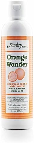 Stanley Home Products Orange Wonder Spot & Stain Remover 8 oz – For Fabric, Carpet, Upholstery & Hard Surfaces – All-Pur