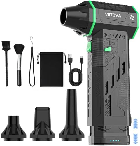 Electric Compressed Air Duster, 180000 RPM, 3-Speed, Rechargeable