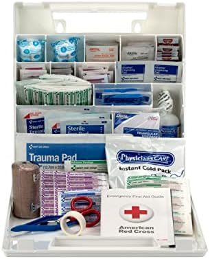 225-AN 50-Person OSHA-Compliant First Aid Kit, Emergency First Aid Kit for Office, Home, Car, and Worksites, 195 Pieces