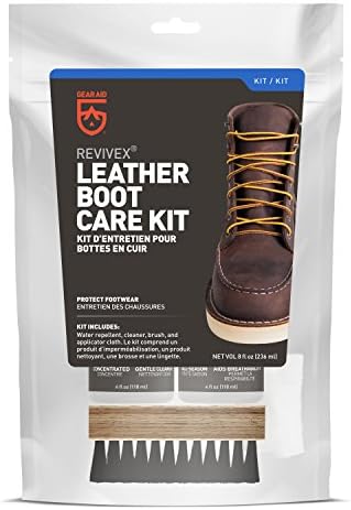 Revivex Leather Shoe and Boot Cleaner Conditioning Kit, Restore Your Sneakers, Work and Hiking Boots, Includes Soap