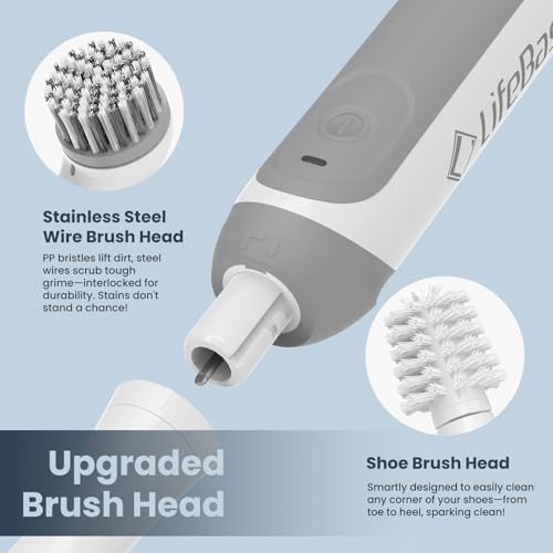 Cordless Rechargeable Power Scrubber Brush, White