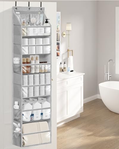 Over Door Organizer Hanging Shelves Large Clear Deep Pockets
