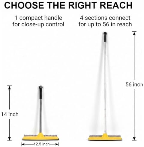 Car Wash Squeegee Kit with Collapsible Bucket for Windshield and Windows