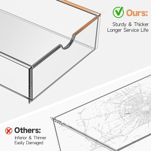 Acrylic Makeup Drawer Storage Organizer with 24 Drawers, 4 Set
