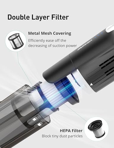 24Kpa Cordless Handheld Vacuum Cleaner, Portable, Pet & Car, Charging Dock