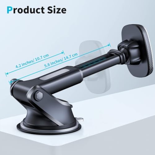 Magnetic Phone Holder for Car, Dashboard Windshield Phone Mount