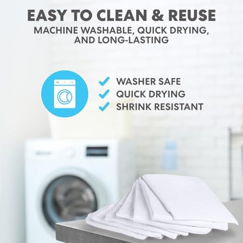 Flour Sack Kitchen Towels 24"x24" (12 Pack) – 100% Cotton, Lint-Free, High Absorbent Tea Towels – Perfect for Dish, Baking, Crafting